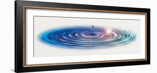 Colored Water Drop-null-Framed Photographic Print