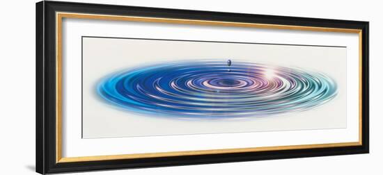 Colored Water Drop-null-Framed Photographic Print