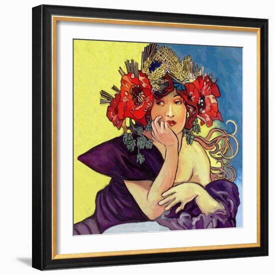 Colorful Abstract 10-Howie Green-Framed Art Print
