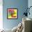 Colorful Abstract 11-Howie Green-Framed Art Print displayed on a wall