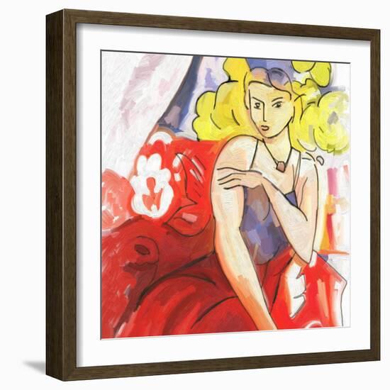 Colorful Abstract 14-Howie Green-Framed Art Print