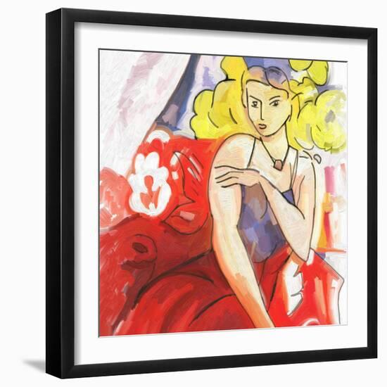 Colorful Abstract 14-Howie Green-Framed Art Print