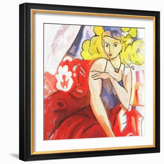 Colorful Abstract 14-Howie Green-Framed Art Print