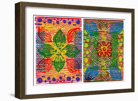 Colorful Abstract 20-Howie Green-Framed Art Print