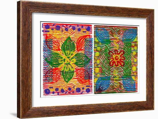 Colorful Abstract 20-Howie Green-Framed Art Print