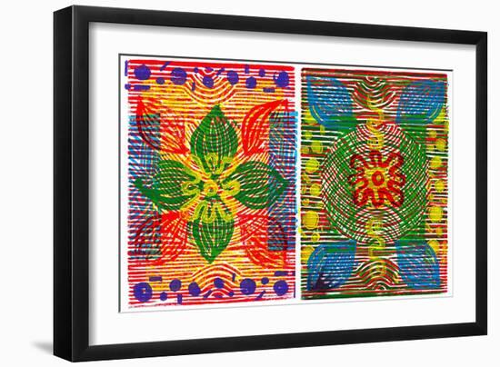 Colorful Abstract 20-Howie Green-Framed Art Print