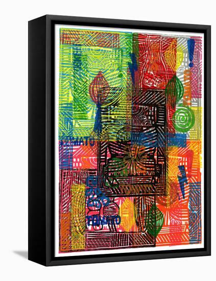 Colorful Abstract 22-Howie Green-Framed Stretched Canvas