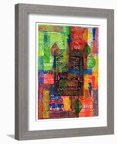 Colorful Abstract 22-Howie Green-Framed Art Print