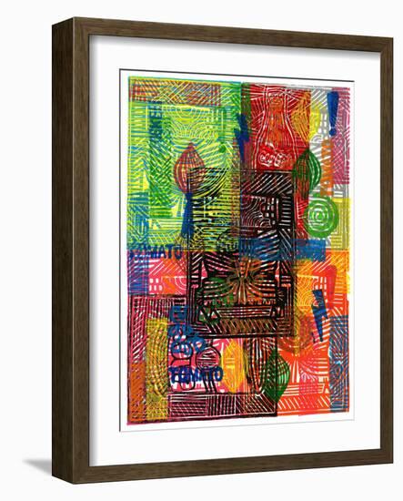 Colorful Abstract 22-Howie Green-Framed Art Print