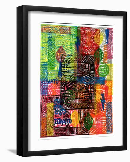 Colorful Abstract 22-Howie Green-Framed Art Print