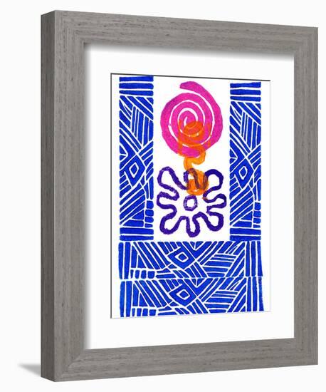 Colorful Abstract 24-Howie Green-Framed Premium Giclee Print