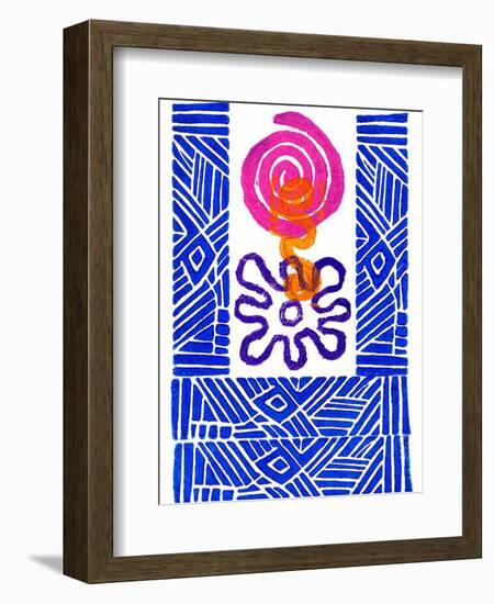 Colorful Abstract 24-Howie Green-Framed Premium Giclee Print