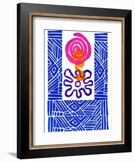 Colorful Abstract 24-Howie Green-Framed Premium Giclee Print