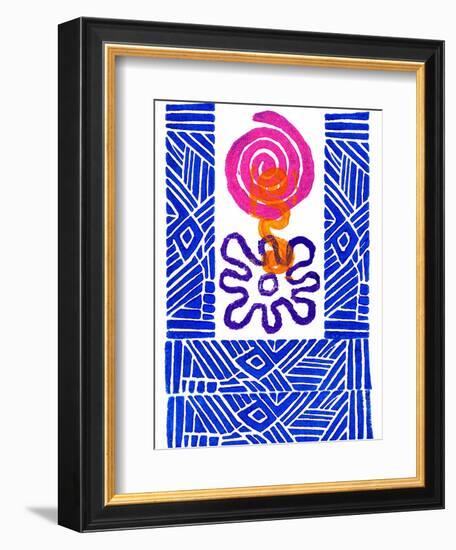 Colorful Abstract 24-Howie Green-Framed Premium Giclee Print