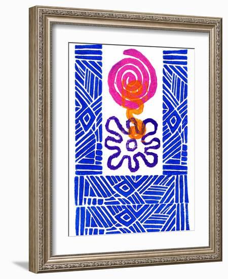 Colorful Abstract 24-Howie Green-Framed Art Print