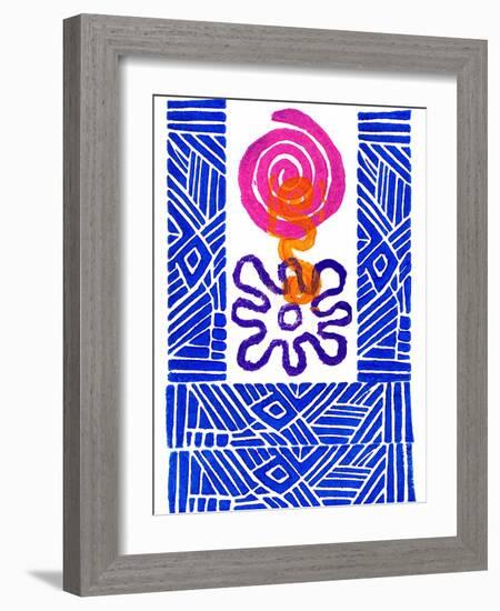 Colorful Abstract 24-Howie Green-Framed Art Print