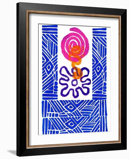 Colorful Abstract 24-Howie Green-Framed Art Print