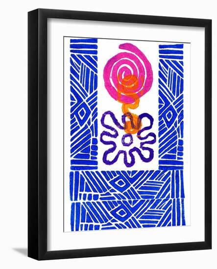 Colorful Abstract 24-Howie Green-Framed Art Print