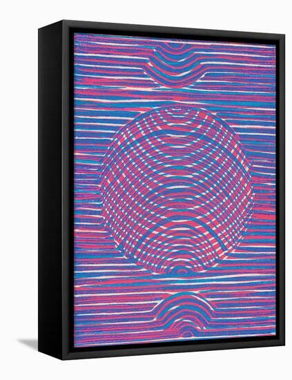 Colorful Abstract 25-Howie Green-Framed Stretched Canvas