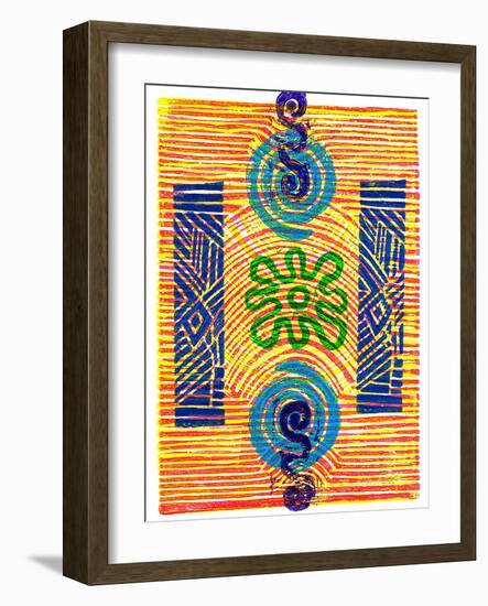 Colorful Abstract 30-Howie Green-Framed Art Print