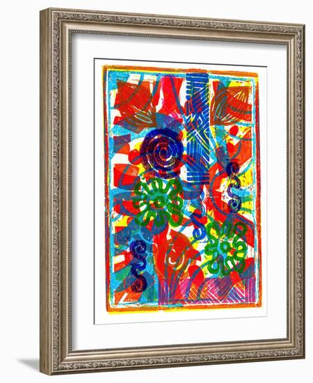 Colorful Abstract 31-Howie Green-Framed Art Print