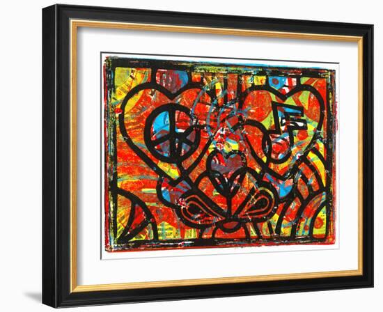 Colorful Abstract 34-Howie Green-Framed Art Print