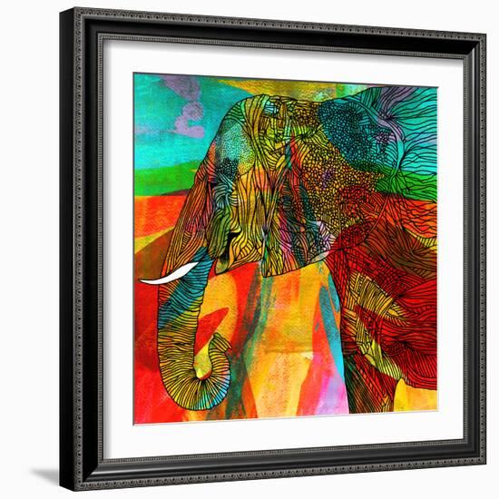 Colorful Abstract 41-Howie Green-Framed Art Print