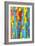 Colorful Abstract 54-Howie Green-Framed Art Print