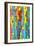 Colorful Abstract 54-Howie Green-Framed Art Print