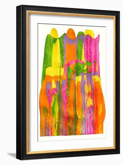 Colorful Abstract 59-Howie Green-Framed Art Print