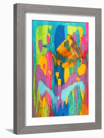 Colorful Abstract 60-Howie Green-Framed Art Print