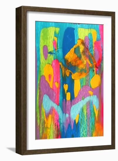 Colorful Abstract 60-Howie Green-Framed Art Print