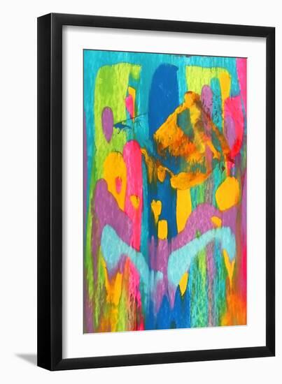 Colorful Abstract 60-Howie Green-Framed Art Print