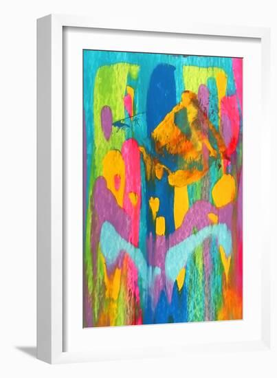 Colorful Abstract 60-Howie Green-Framed Art Print