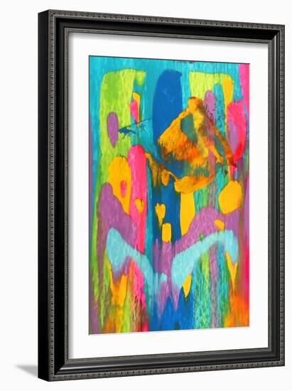 Colorful Abstract 60-Howie Green-Framed Art Print