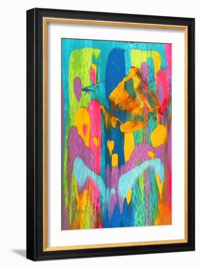 Colorful Abstract 60-Howie Green-Framed Art Print