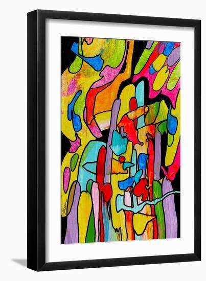 Colorful Abstract 61-Howie Green-Framed Art Print