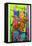 Colorful Abstract 62-Howie Green-Framed Stretched Canvas