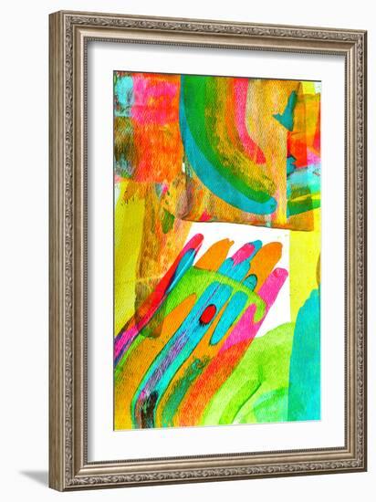 Colorful Abstract 65-Howie Green-Framed Art Print