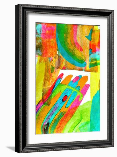 Colorful Abstract 65-Howie Green-Framed Art Print