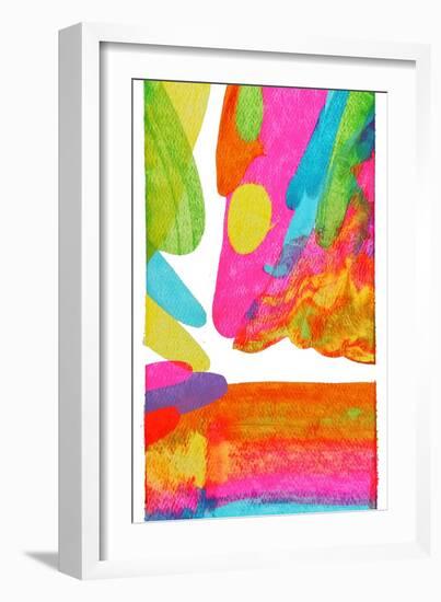 Colorful Abstract 66-Howie Green-Framed Art Print