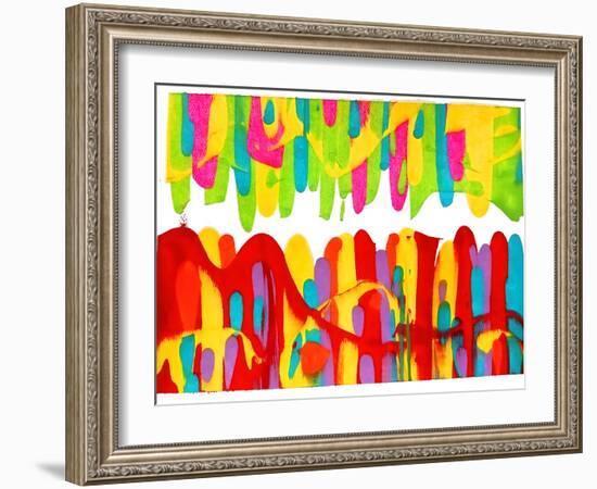 Colorful Abstract 68-Howie Green-Framed Art Print