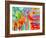 Colorful Abstract 74-Howie Green-Framed Art Print