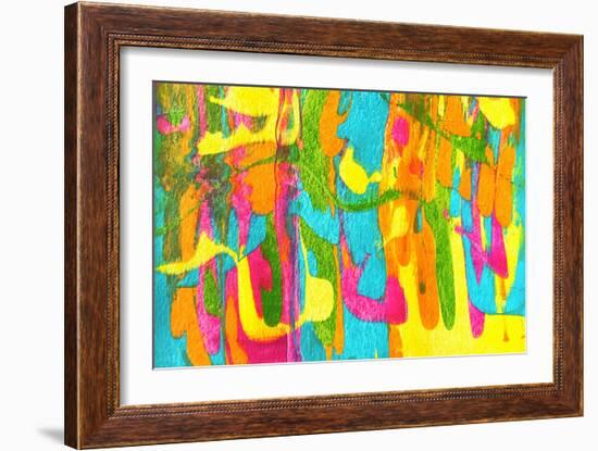 Colorful Abstract 77-Howie Green-Framed Art Print