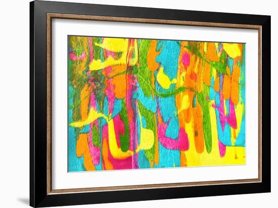 Colorful Abstract 77-Howie Green-Framed Art Print