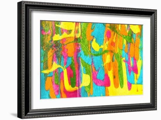 Colorful Abstract 77-Howie Green-Framed Art Print