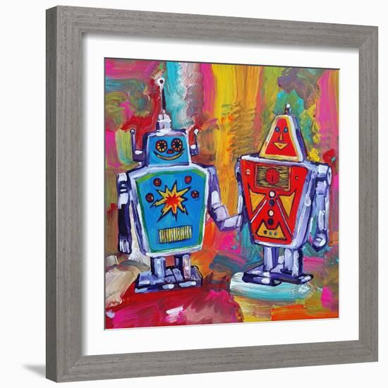 Colorful Abstract 8-Howie Green-Framed Art Print