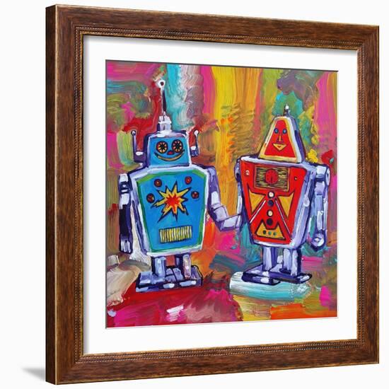 Colorful Abstract 8-Howie Green-Framed Art Print