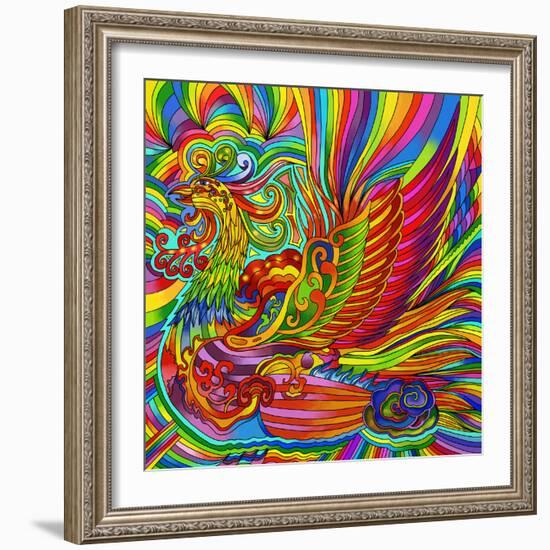 Colorful Abstract 9-Howie Green-Framed Art Print