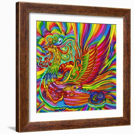 Colorful Abstract 9-Howie Green-Framed Art Print